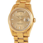 Rolex Day-Date 36 Yellow Gold Diamond Automatic // Partial Serial: X629 // 18238 // Pre-Owned