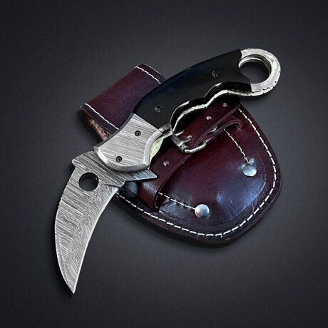 Damascus Karambit Folding Knife // 2012