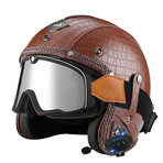 Gaylord Bluetooth Motorcycle Helmet // Brown (M)