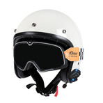 Roldan Bluetooth Motorcycle Helmet // White (S)