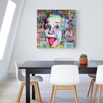 Einstein Heavy Graffiti (15"H x 15"W x 1.5"D)