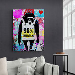 98 Percent Human (18"H x 15"W x 1.5"D)