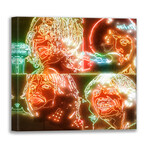 Glowing Beatles (36"H x 36"W x 1.5"D)