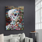 Skull Heavy Graffiti (18"H x 15"W x 1.5"D)