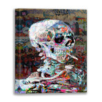 Skull Heavy Graffiti (18"H x 15"W x 1.5"D)