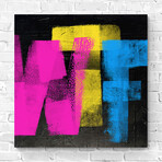Wtf Black (15"H x 15"W x 1.5"D)