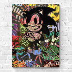 Sonic The Hedgehog Graffiti (18"H x 15"W x 1.5"D)