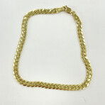 18K Solid Gold Miami Cuban Chain Bracelet // 5MM