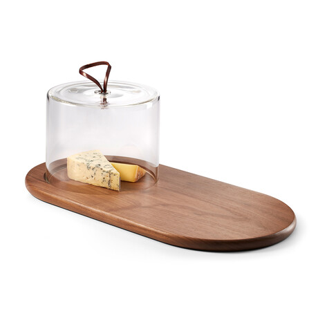 Walnut // Cheese Board + Glass Cover