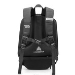 Alexei Motorcycle Backpack // Metalic Silver - Textured