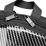 Alexei Motorcycle Backpack // Metalic Silver - Textured