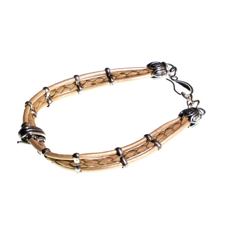 Jean Claude Jewelry // Barb Wire Bracelet V1 // Light Brown
