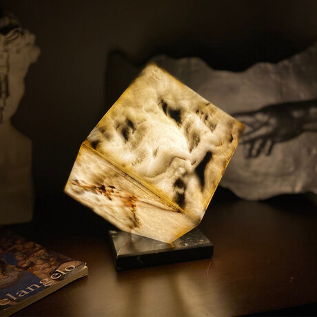 Tiger Skin Cube Lamp