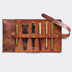 Roll Up Pen Case // Perge // Tobacco