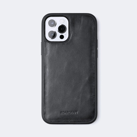 iPhone Leather Case // Coal (Iphone 14)