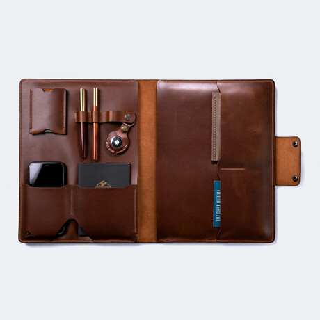 Leather Macbook Organizer  // Brown (MacBook Air 13")