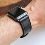 Custom Made Apple Watch Strap // Black (38 mm)