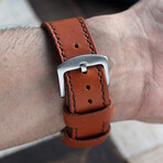 Custom Made Apple Watch Strap // Cognac (42 mm)