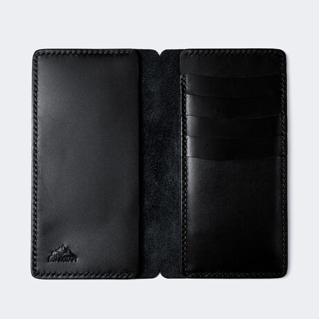 iPhone Leather Wallet Case // Tripolis // Black