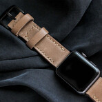 Custom Made Apple Watch Strap  // Dark Beige (38 mm)