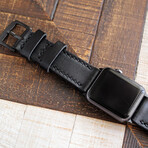 Custom Made Apple Watch Strap // Black (42 mm)