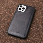 iPhone Leather Case // Coal (iPhone 11)