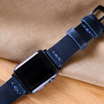 Custom Made Apple Watch Strap  // Indigo Blue (38 mm)