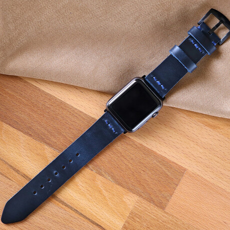 Custom Made Apple Watch Strap  // Indigo Blue (38 mm)