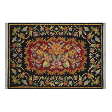 Hand Woven Vintage Rug // Multicolor // 5.7' x 8.2'