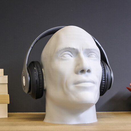 Dwayne The Rock Johnson Headphone Stand 3D Printed Headphone Stand Touch of Modern