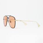 Men's GG0514S Sunglasses // Black + Gold