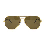 Men's // GG1163S 004 Sunglasses // Gold Havana + Brown