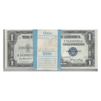1935 E $1 Silver Certificates Pack Gem Uncirculated // Pack of 100 // # 501-600