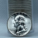 1950 S BU Roll Washington Quarters // Roll of 40