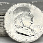 1963 D BU Roll Franklin Half Dollars // Roll of 20