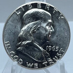 1963 P BU Roll Franklin Half Dollars // Roll of 20