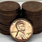 1936 S BU Roll Lincoln Pennies // Roll of 50
