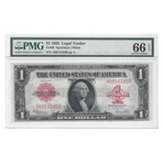 1923 $1 Legal Tender Graded PMG 66 EPQ Gem Uncirculated // #185