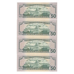 2017 A STAR $50 Federal Reserve 4 Consecutive // # 405 - 408