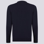 Crew Neck Sweater // Navy (XL)