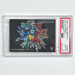 Justin Herbert 2020 Panini Obsidian Color Blast Black Rookie Card - PSA 10