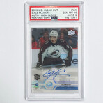 Cale Makar 2019-20 Upper Deck Clear Cut High Gloss Autographed Rookie Card #05/10 - PSA 10