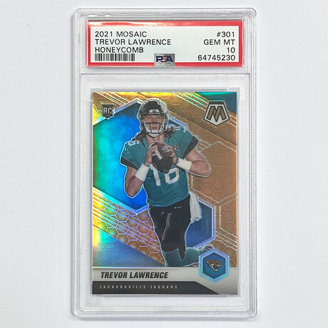 Trevor Lawrence 2021 Panini Mosaic Honeycomb Rookie Card - PSA 10