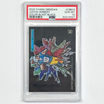 Justin Herbert 2020 Panini Obsidian Color Blast Black Rookie Card - PSA 10