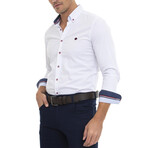 Halden Long Sleeve Button Up // White (XL)