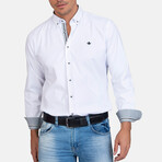 Odeon Long Sleeve Button Up // White (M)