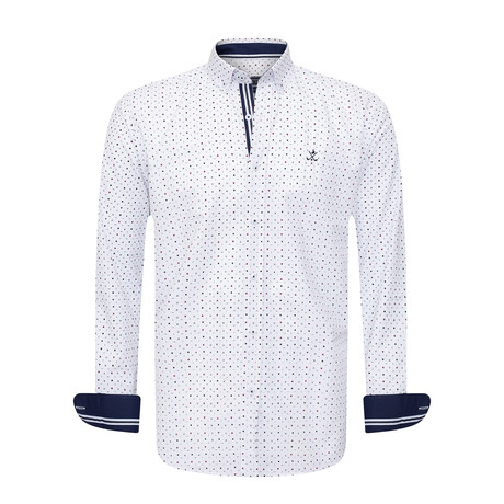 Athor Long Sleeve Button Up // White (S)
