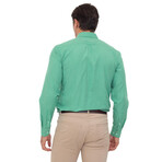 Hemera Long Sleeve Button Up // Green (2XL)