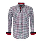 Hestia Long Sleeve Button Up // Red (M)