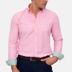 Hemera Long Sleeve Button Up // Pink (2XL)